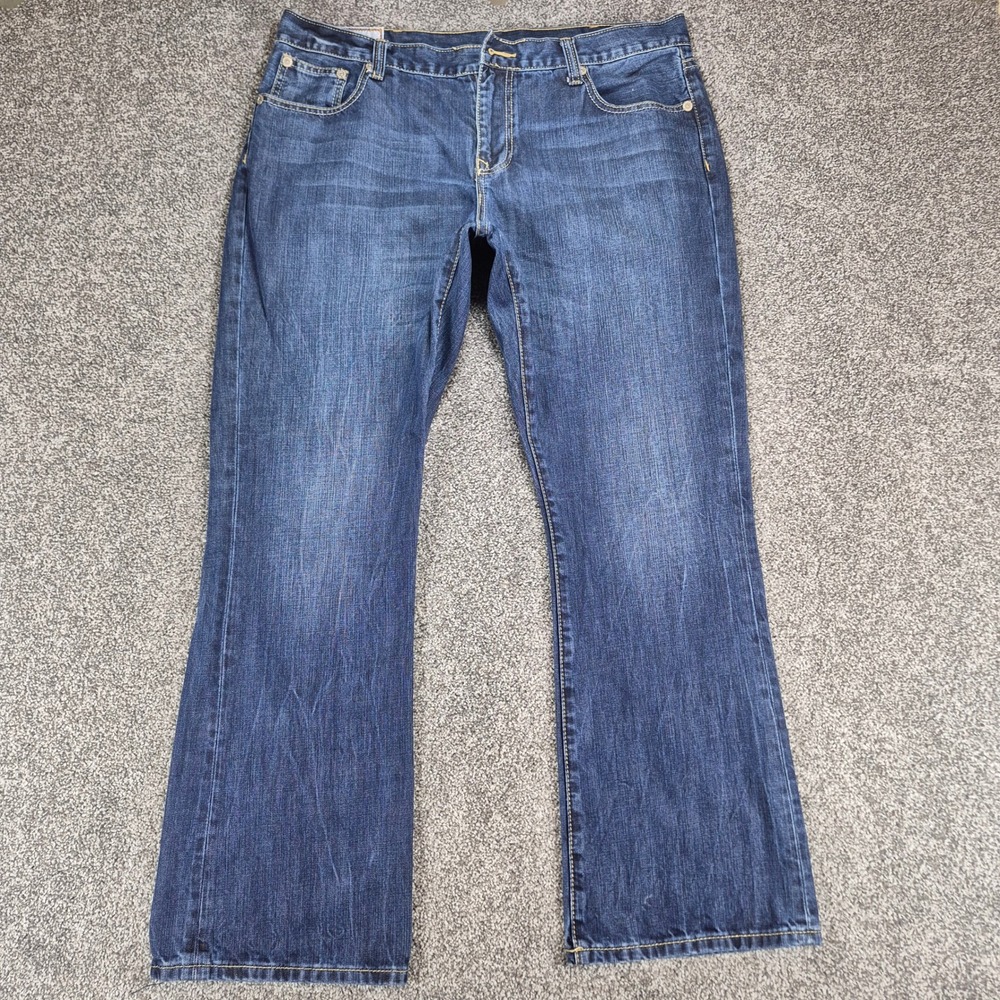 Stetson Jeans Mens‎ 38x32 Blue 1014 Rocker Bootcut Western Denim